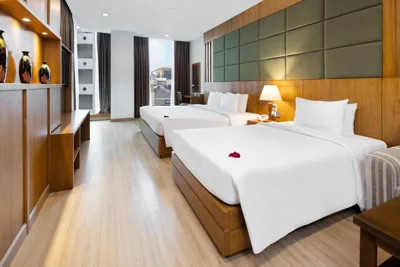 Family Suite 3 pers. avec vue sur la ville et thé de l'après-midi quotidien — Eden Star Saigon Hotel